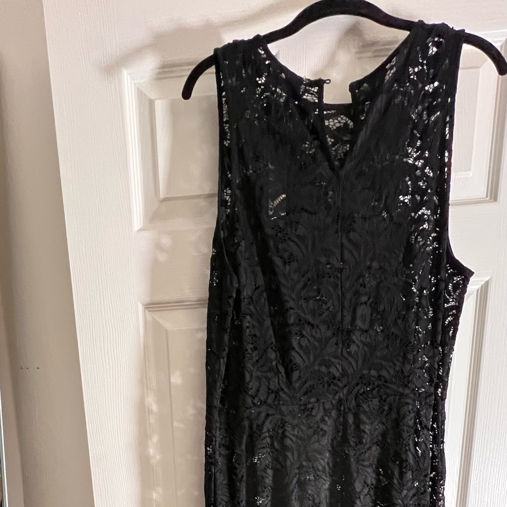 Banana Republic Black Lace Maxi Dress
